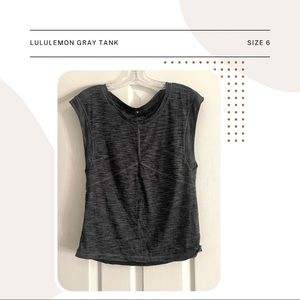 lululemon gray tank with modular back